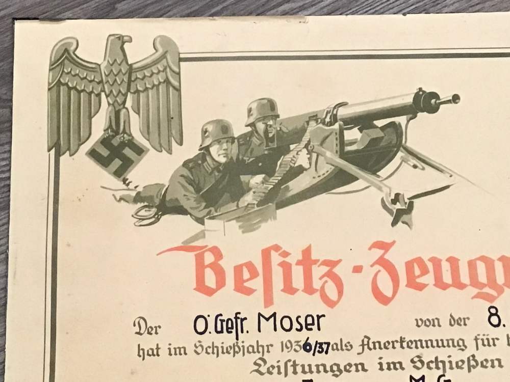 WWII German Award Document W/Original Package Board Marked-img-3