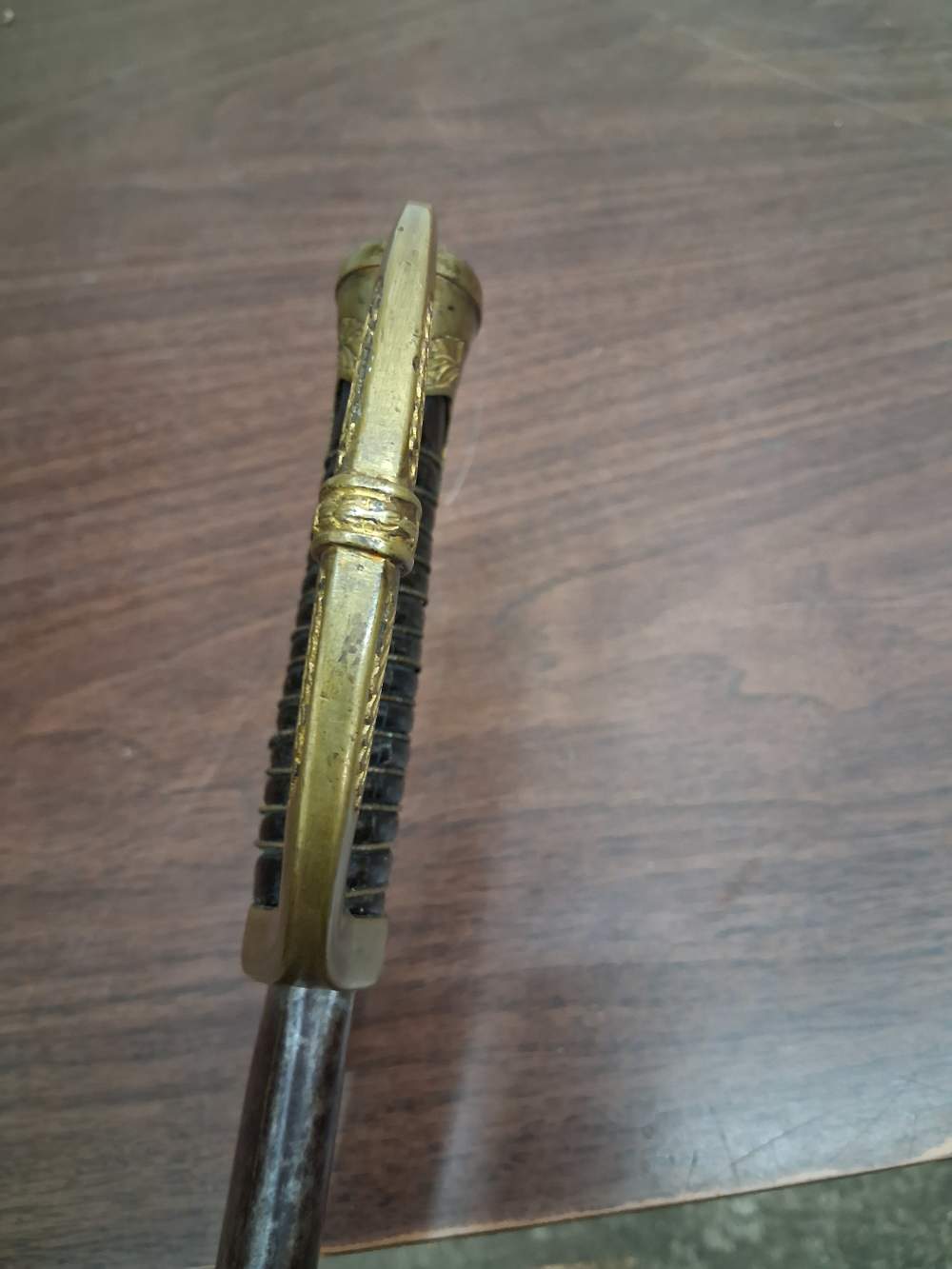 French mounted officers artillery saber & scabbard Klingenthal dated 1841-img-19