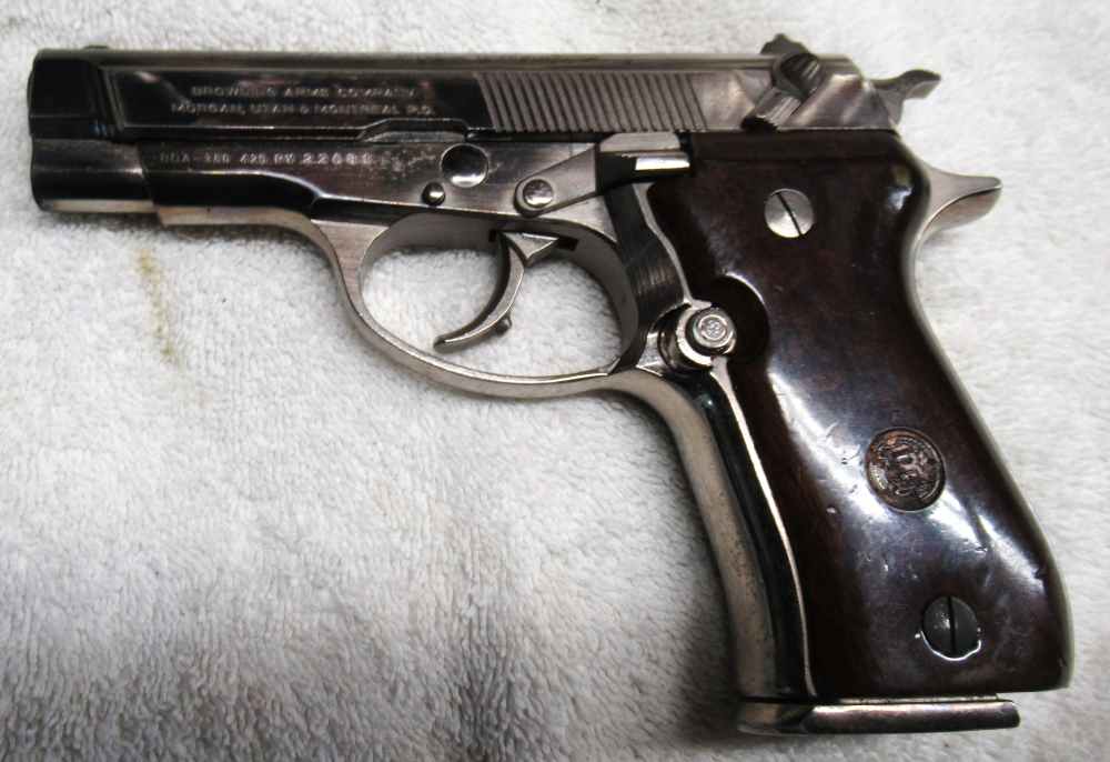 Browning Arms BRA 380. Made by  Fabrice National , Stainless. 3 5/8 Barrel.-img-0