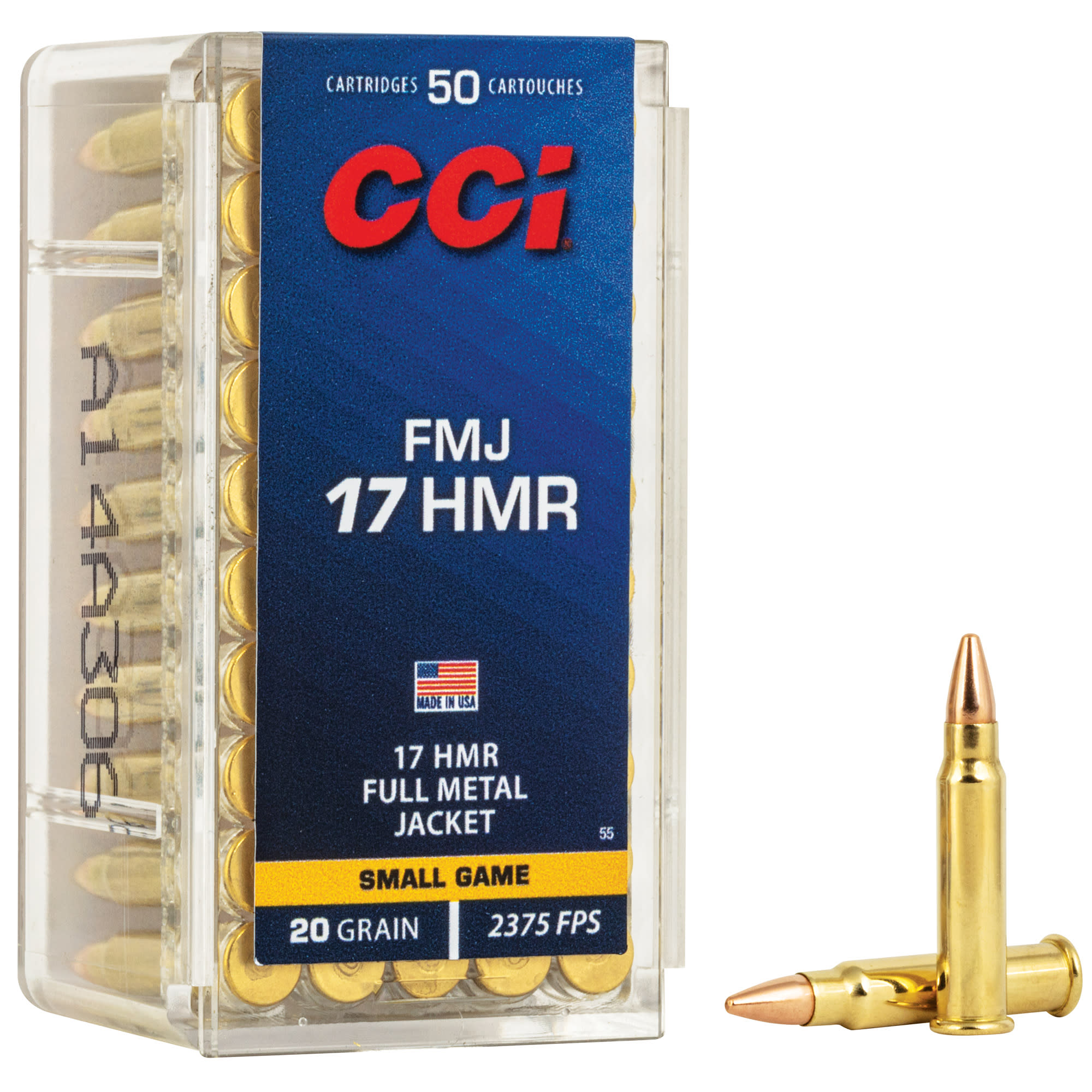 CCI 17 HMR 20GR FMJ 50 Rounds-img-0