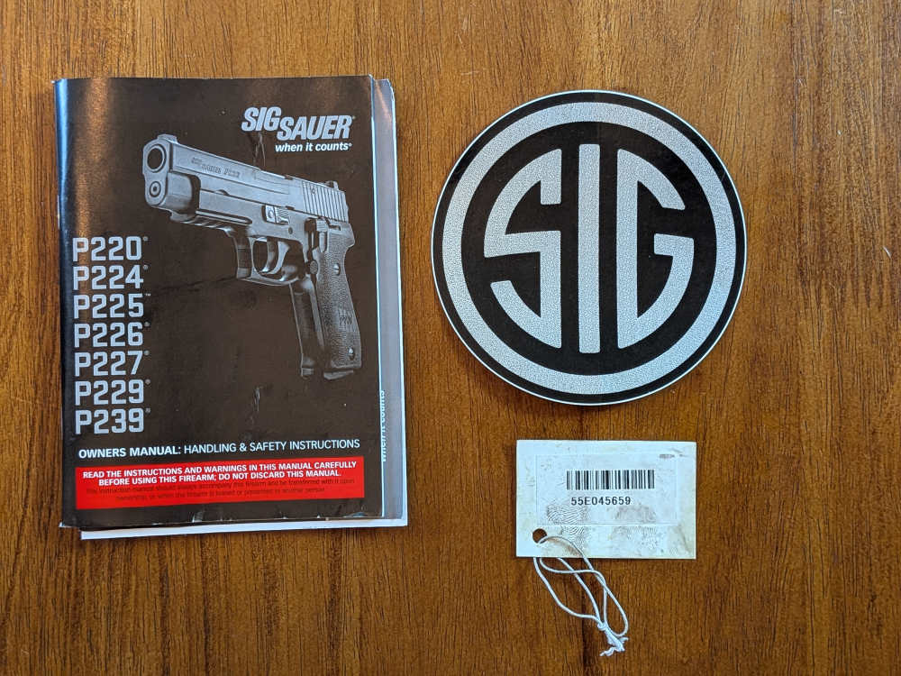 Sig Sauer P229 9mm – Factory Walnut Grips – Barely Fired-img-34