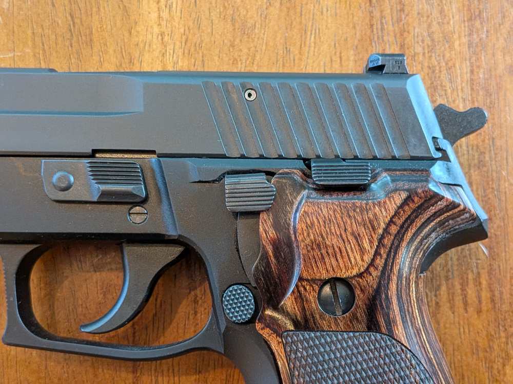 Sig Sauer P229 9mm – Factory Walnut Grips – Barely Fired-img-6