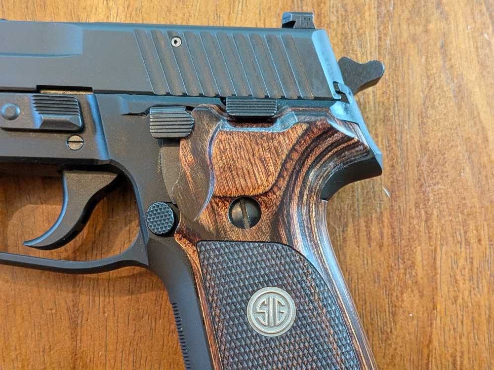 Sig Sauer P229 9mm – Factory Walnut Grips – Barely Fired-img-4