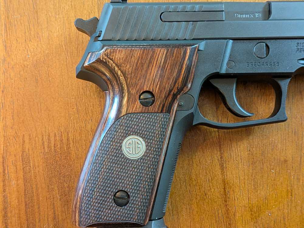 Sig Sauer P229 9mm – Factory Walnut Grips – Barely Fired-img-13