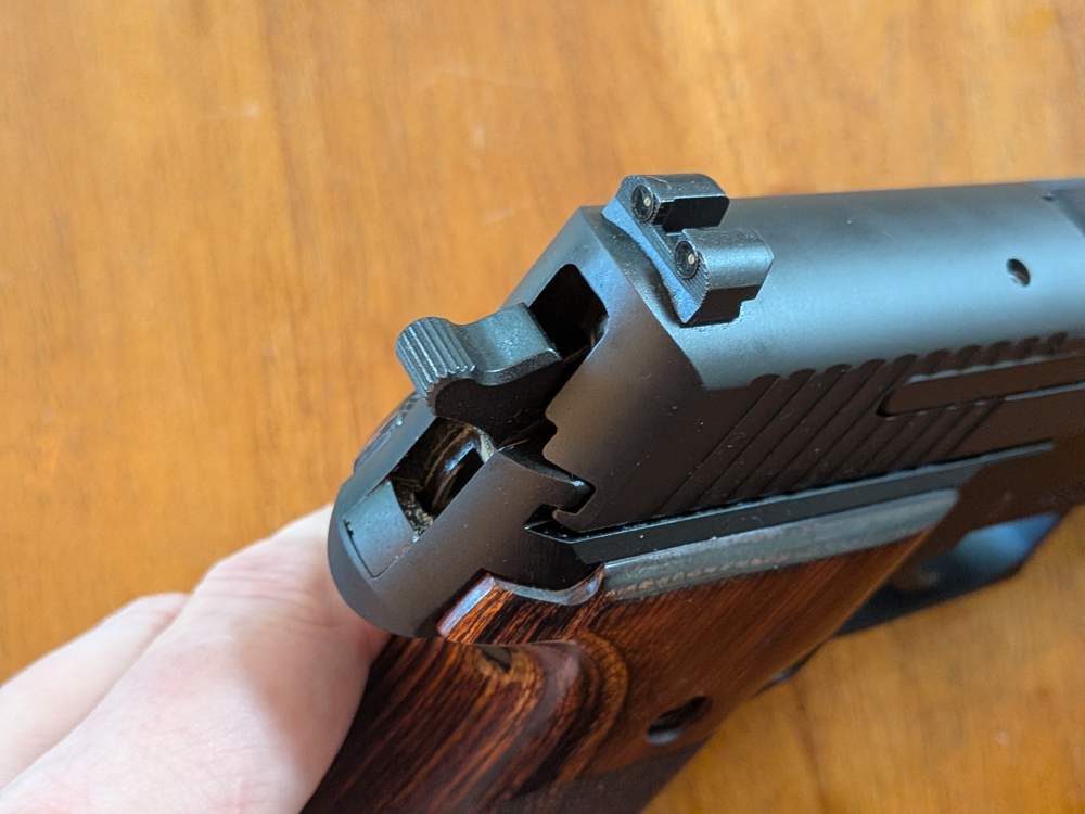 Sig Sauer P229 9mm – Factory Walnut Grips – Barely Fired-img-22
