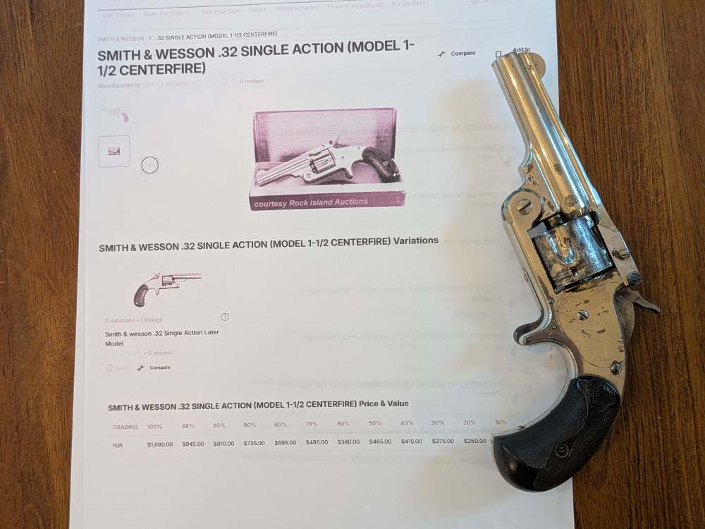 Antique Smith & Wesson Model 1-1/2 Centerfire - .32 S&W - Serial #52293-img-17