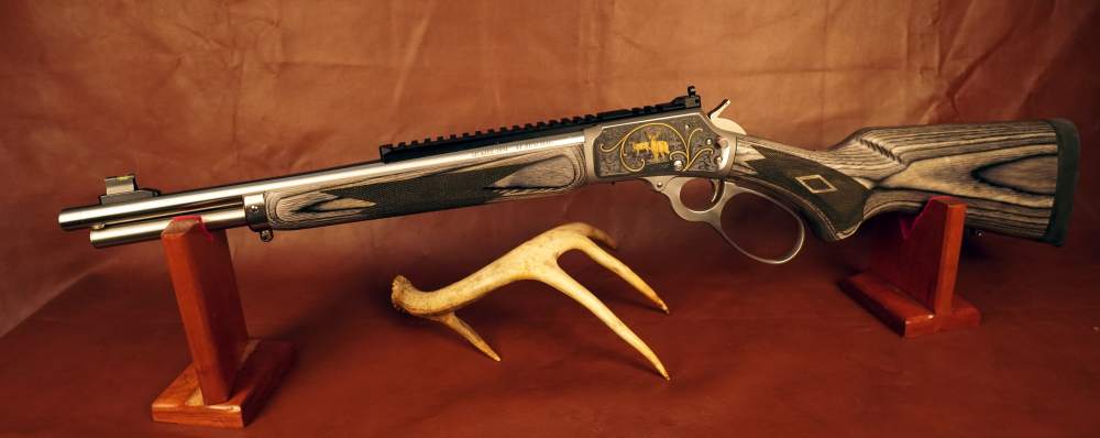 Beautiful Custom Engraved Marlin 1894 SBL .44 Rem Mag Lever Action Rifle-img-7
