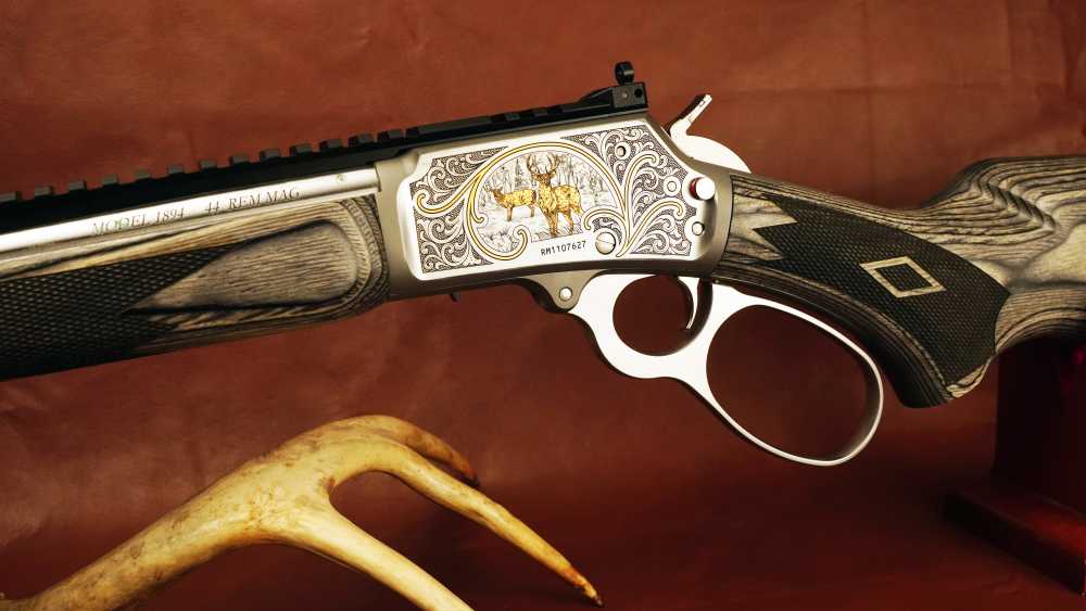 Beautiful Custom Engraved Marlin 1894 SBL .44 Rem Mag Lever Action Rifle-img-6