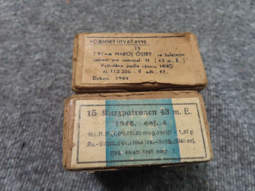 2 FULL BOXES WWII GERMAN 8mm KURZ (7.9x33) AMMO, VERY GOOD COND.-img-10
