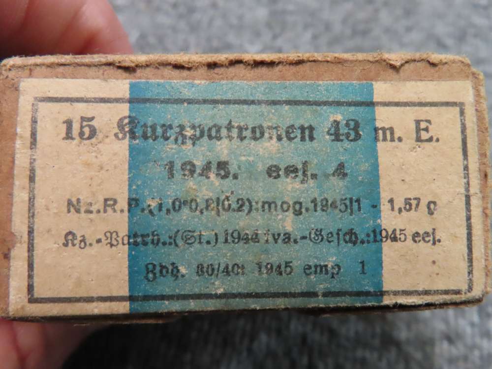 2 FULL BOXES WWII GERMAN 8mm KURZ (7.9x33) AMMO, VERY GOOD COND.-img-1