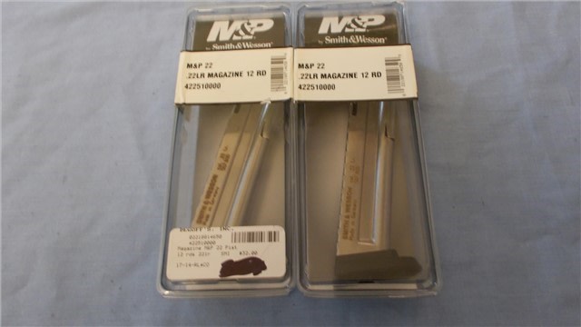 [2] Smith and Wesson M&P magazines 22LR 12rd NOS-img-0