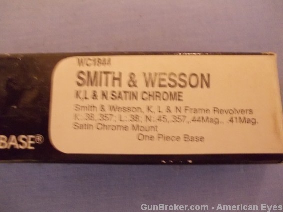 Tasco Scope Base S&W K/L/N 1pc SC WC1844-img-1