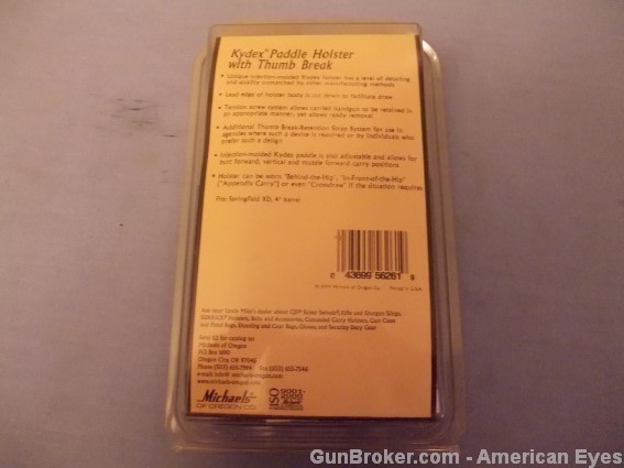 UMikes Kydex Paddle Hol TB Spfd XD4 #5626-1-img-2