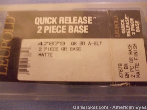 Leupold QRBase BRNG A-Bolt 2pc Matte #47879-img-0
