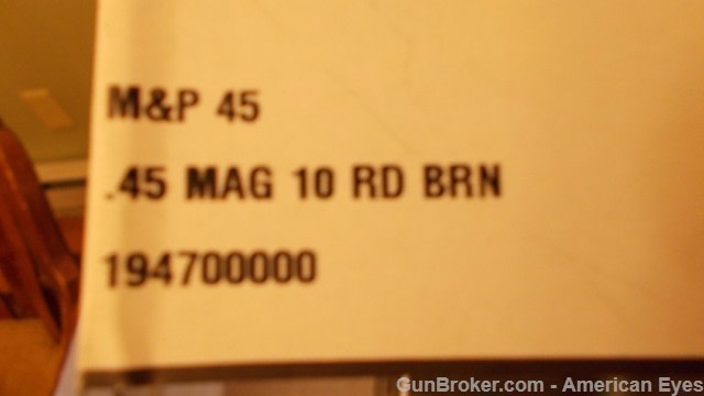 [2]Smith & Wesson MAGS M&P45 FS 45acp 10rd OEM-img-11