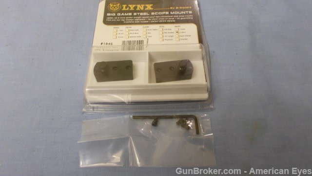 LYNX Scope Mount 2PC Anschutz 64/64M #1845 W/Rings-img-8