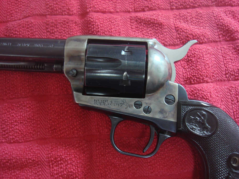 COLT SINGLE ACTION ARMY 3RD GEN 45 COLT 4 3/4 BARREL MATCH BOX PENNY NO RES-img-10