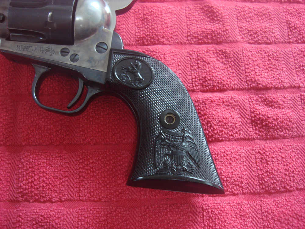 COLT SINGLE ACTION ARMY 3RD GEN 45 COLT 4 3/4 BARREL MATCH BOX PENNY NO RES-img-9
