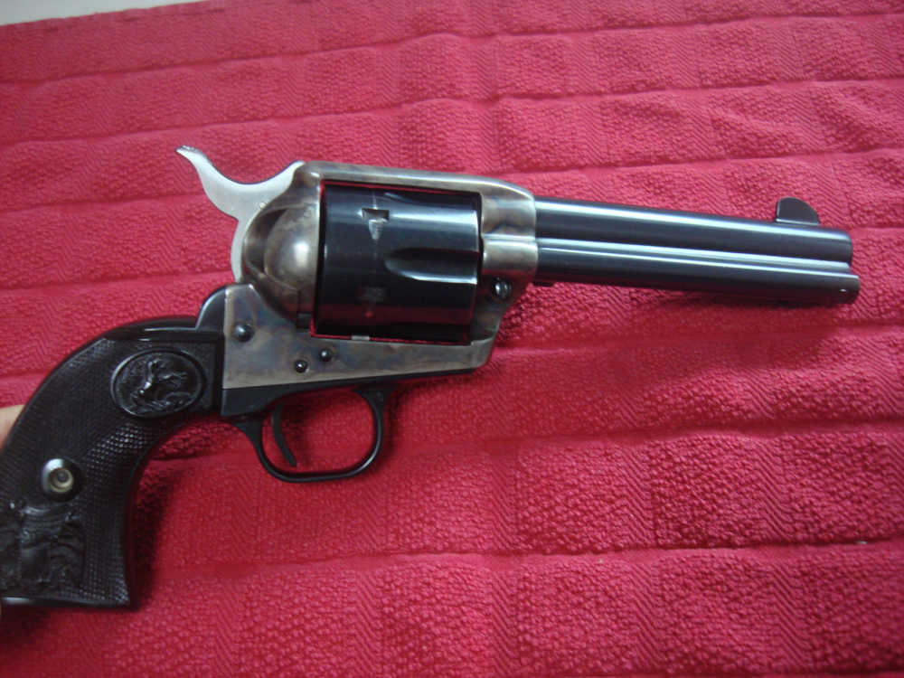 COLT SINGLE ACTION ARMY 3RD GEN 45 COLT 4 3/4 BARREL MATCH BOX PENNY NO RES-img-45