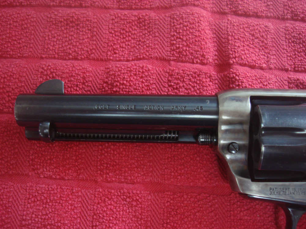 COLT SINGLE ACTION ARMY 3RD GEN 45 COLT 4 3/4 BARREL MATCH BOX PENNY NO RES-img-12