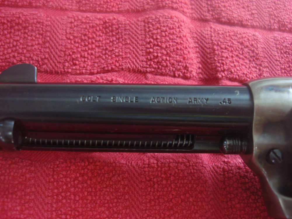 COLT SINGLE ACTION ARMY 3RD GEN 45 COLT 4 3/4 BARREL MATCH BOX PENNY NO RES-img-13