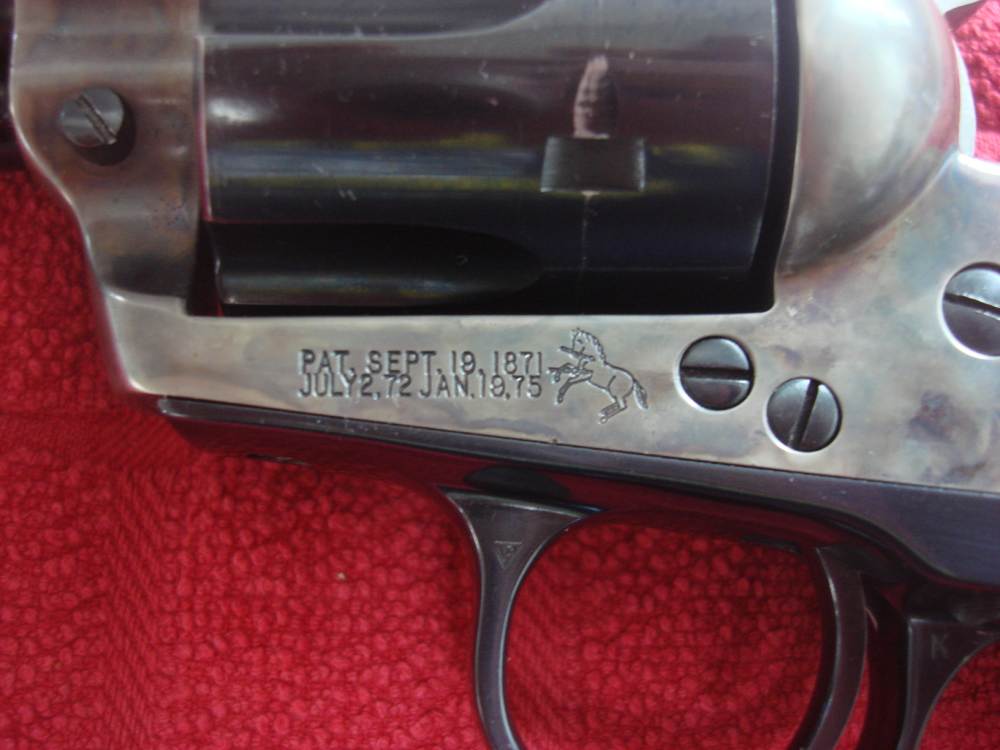 COLT SINGLE ACTION ARMY 3RD GEN 45 COLT 4 3/4 BARREL MATCH BOX PENNY NO RES-img-11