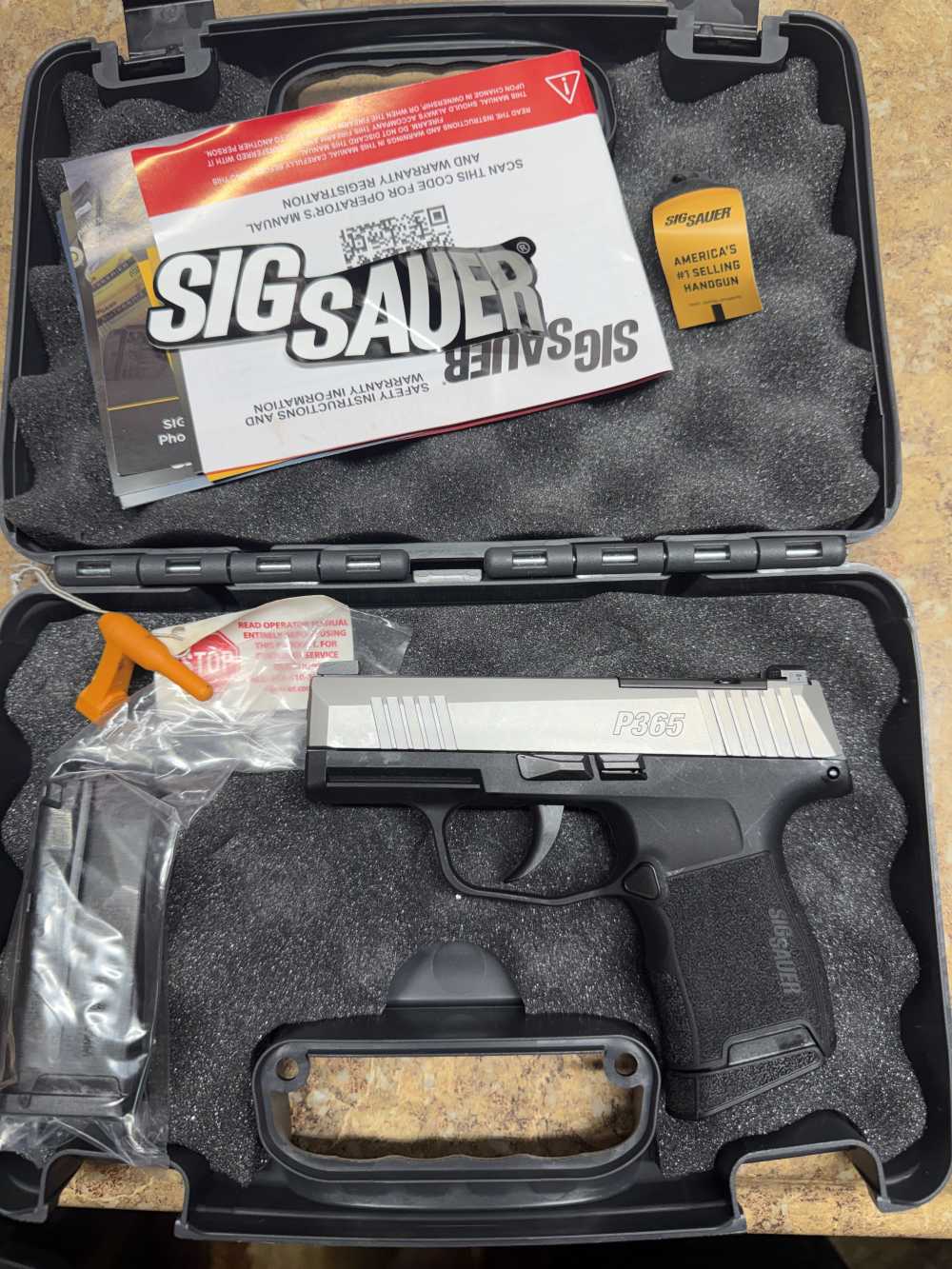 Sig Sauer P365 9MM STAINLESS SLIDE  Semi-automatic DAVIDSONS WARRANTY-img-11