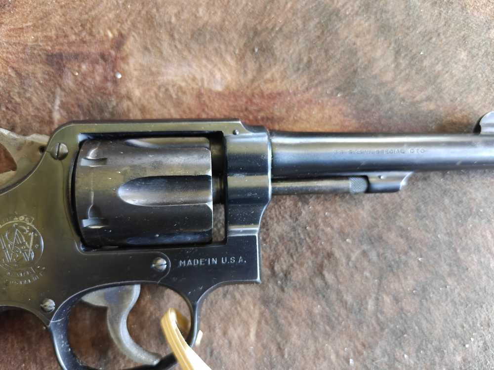 Smith and Wesson .38 M&P Pre-Model 10 .38 Special 5" Double Action Revolver-img-3