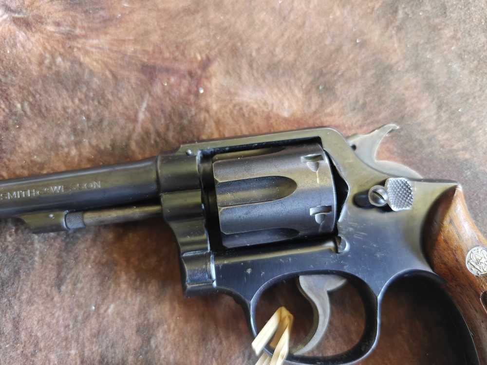 Smith and Wesson .38 M&P Pre-Model 10 .38 Special 5" Double Action Revolver-img-7