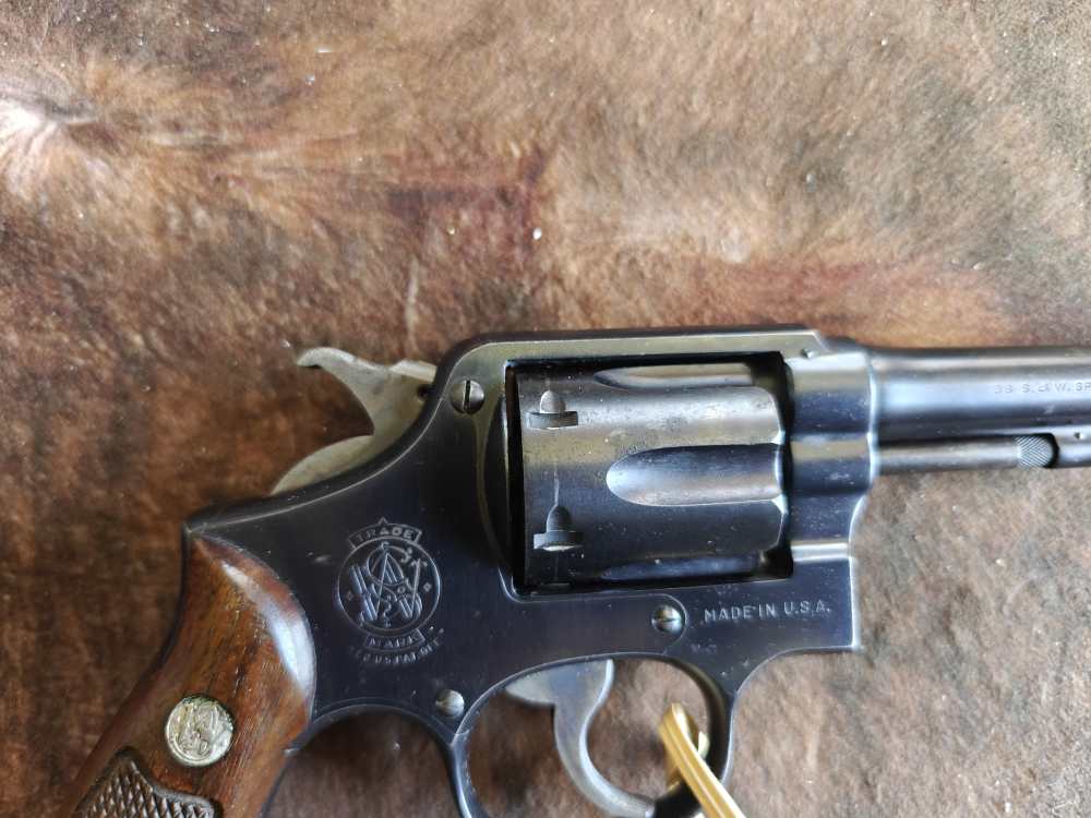 Smith and Wesson .38 M&P Pre-Model 10 .38 Special 5" Double Action Revolver-img-2