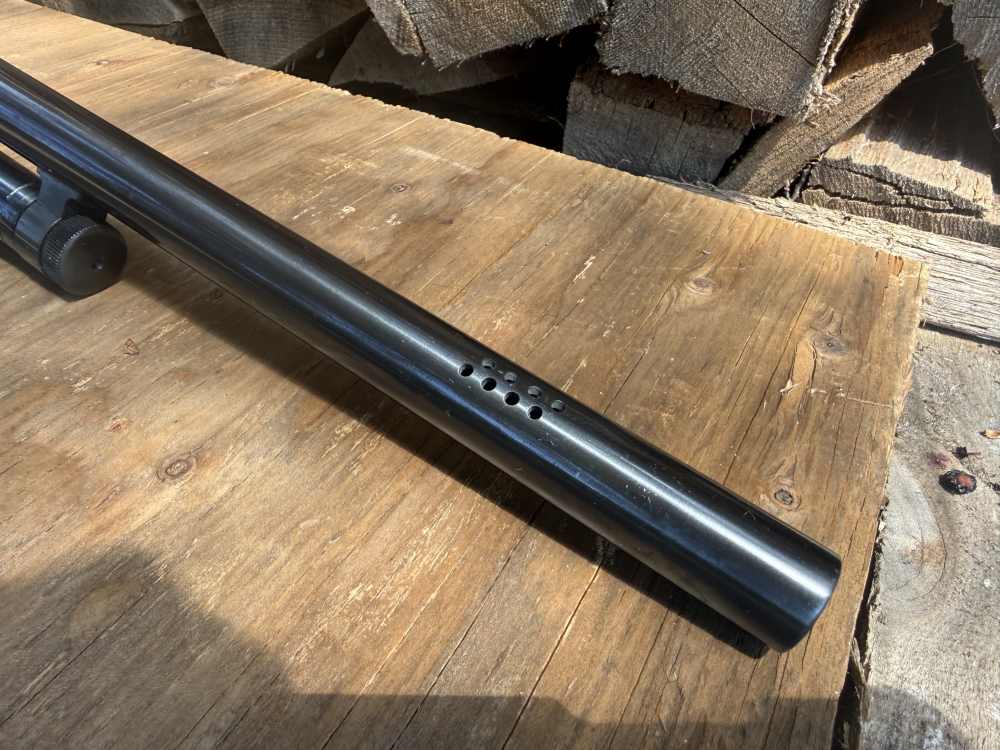 Mossberg 500A 12 gauge  24” Rifled /Ported Slug Gun Tasco 4X Scope-img-4