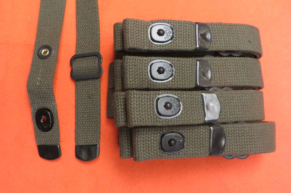 M1 Carbine Slings, Late D-Tip, OD Green, USGI Spec.    (5328)-img-0