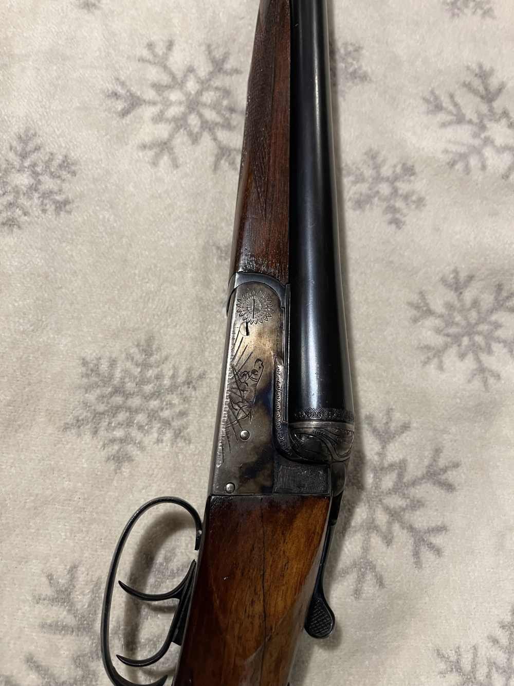 Spanish Boxlock 12 gauge side by side shotgun -img-16