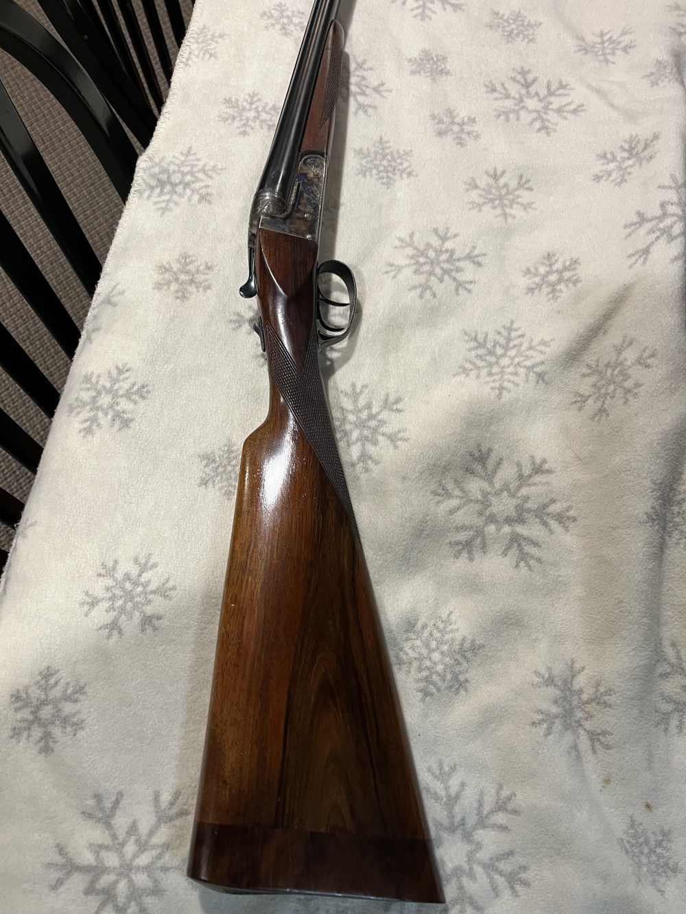 Spanish Boxlock 12 gauge side by side shotgun -img-14