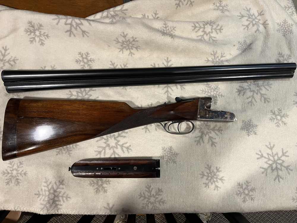 Spanish Boxlock 12 gauge side by side shotgun -img-9