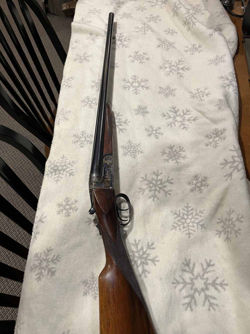 Spanish Boxlock 12 gauge side by side shotgun -img-17