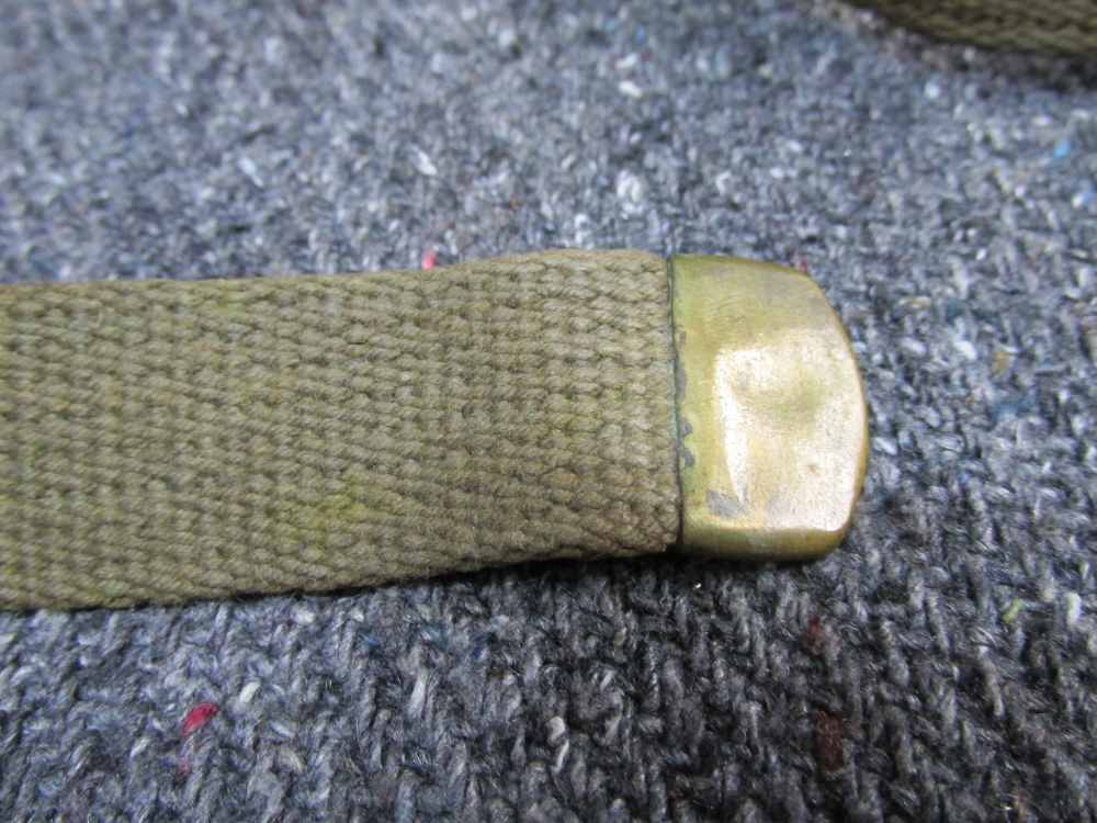 POST WWII USGI M1 CARBINE SLING WITH OILER-ORIGINAL-COMPLETE-FULL LENGTH-img-1