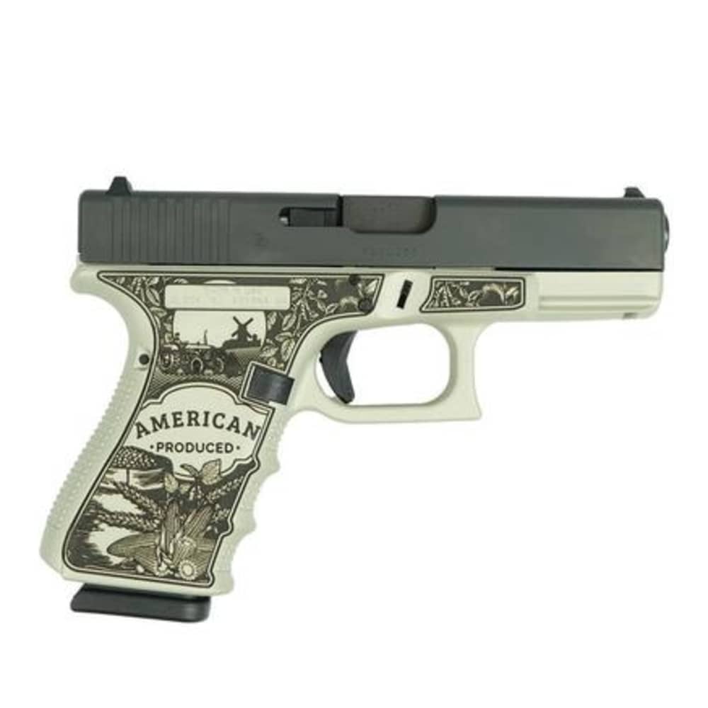 Glock 19 Gen 4 "American Made-Farm" Compact Handgun 9mm Luger 15rd Magazine-img-0