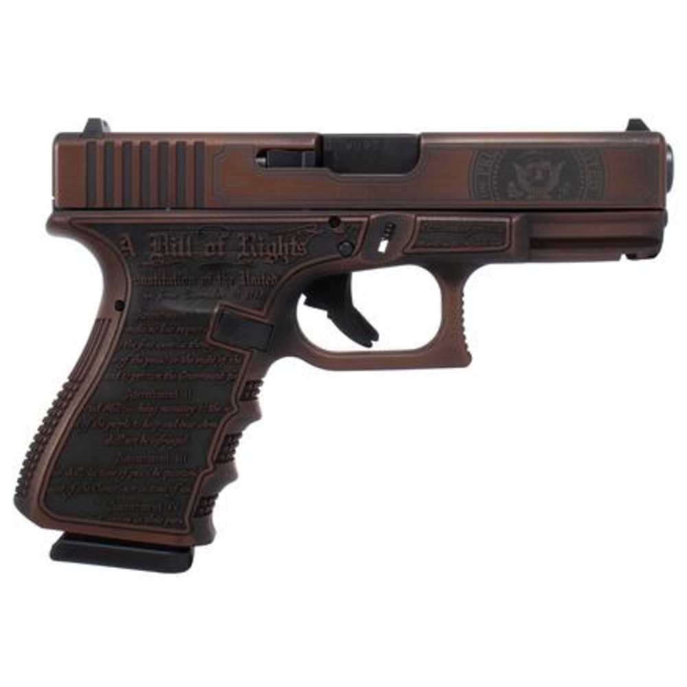 Glock 19 Gen 3 Custom "Trump 2024" Compact Handgun 9mm Luger 15rd Magazines-img-0