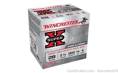 Winchester Ammunition, XPERT STEEL, 28 Gauge 2.75", #6, Steel Shot, 25 Roun-img-0