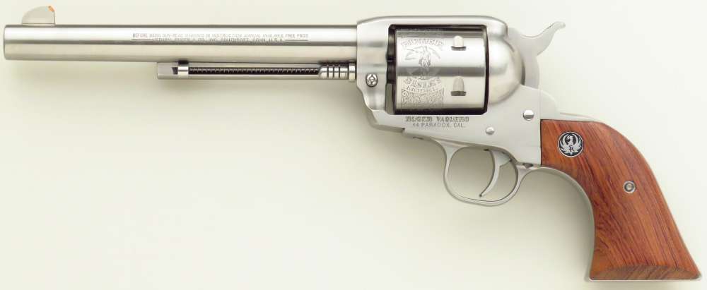 Bowen custom Ruger Vaquero .44 Paradox, stainless, 7.5, possible book photo-img-1