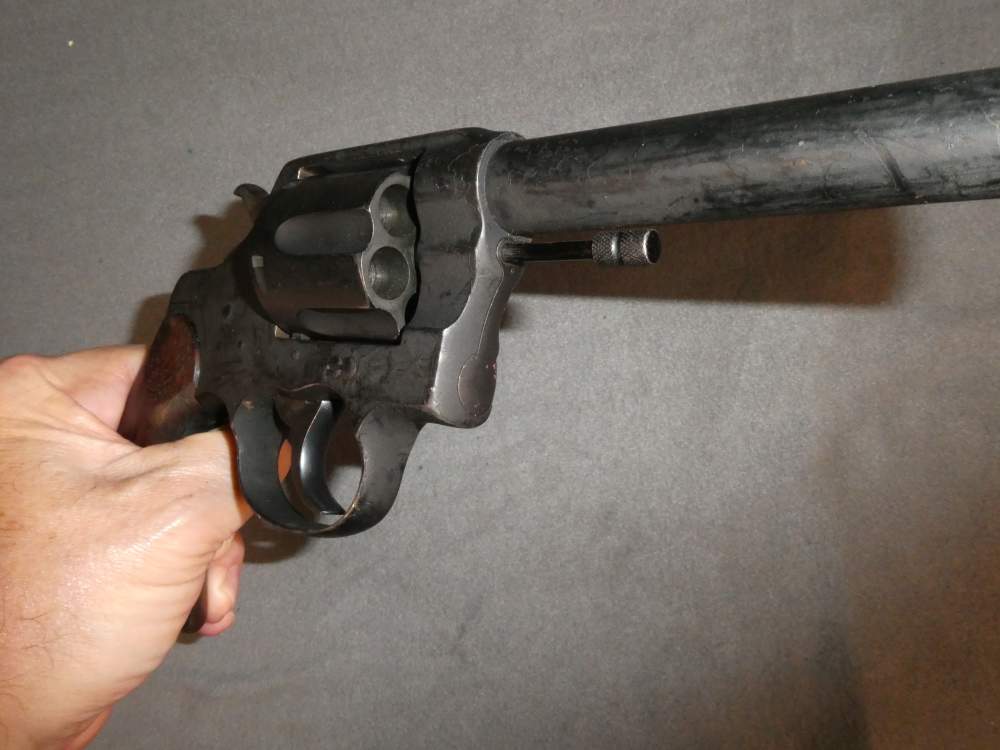 Colt New Service Revolver, British Proofed, .45 LC Conversion-img-4