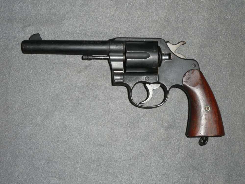 Colt New Service Revolver, British Proofed, .45 LC Conversion-img-1
