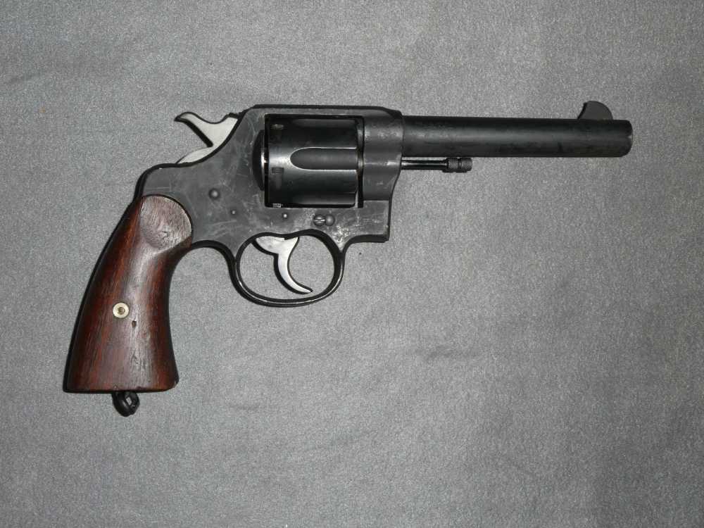 Colt New Service Revolver, British Proofed, .45 LC Conversion-img-0