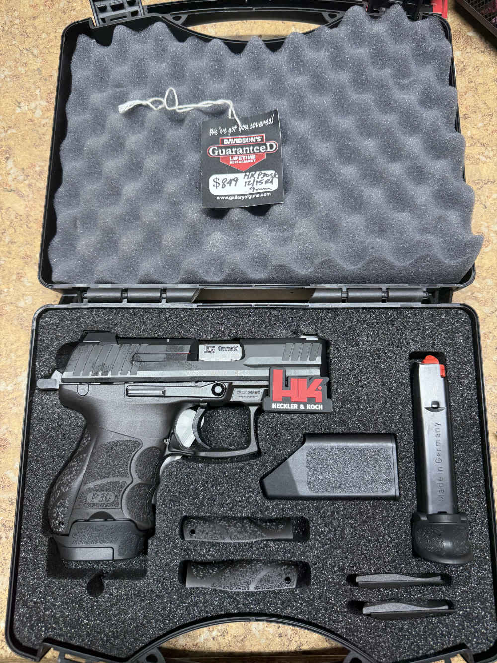 HECKLER & KOCH P30SK V3 9MM 3.27" NEW DAVIDSONS GUN -img-3