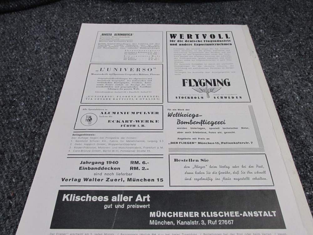 ORIGINAL WWII GERMAN THE SPORT FLYER MAGAZINE DATED JUNE 1941-img-3