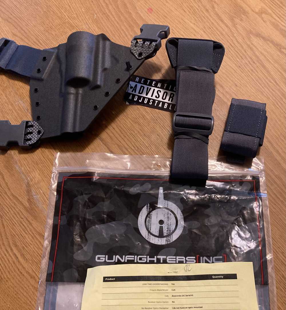 Gunfighters Inc Colt Anaconda RH Chest Holster Rig-img-1