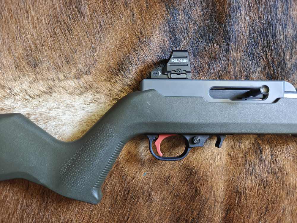 Custom Grey Birch RDR 10/22 Light Hunter Carbon Threaded 22LR Holosun 4 LBS-img-2
