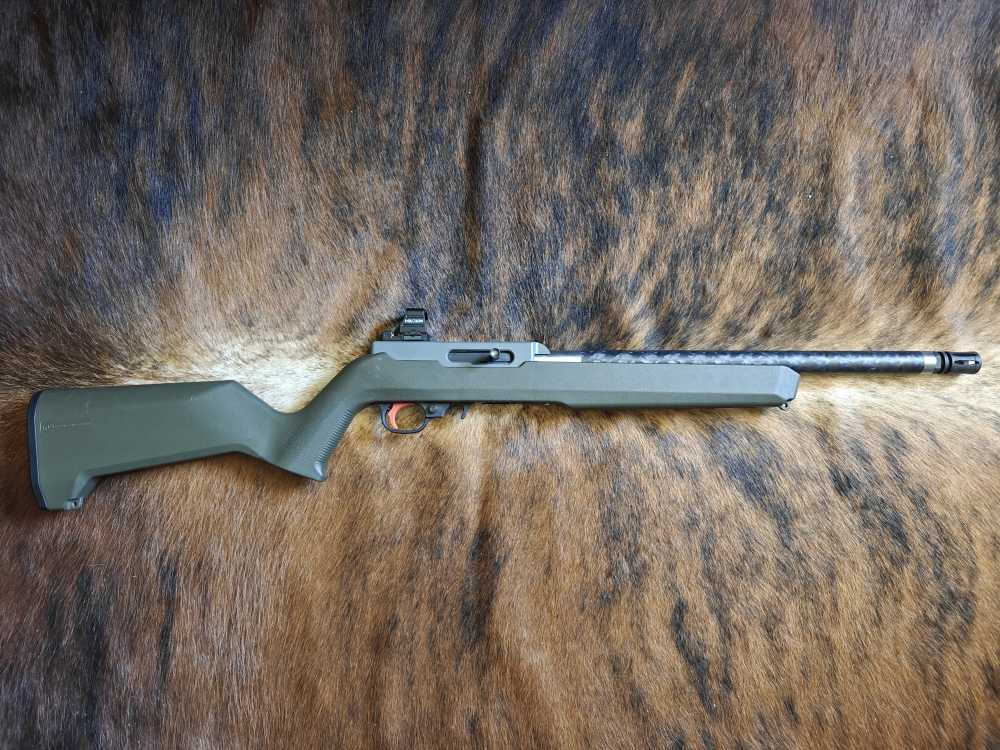 Custom Grey Birch RDR 10/22 Light Hunter Carbon Threaded 22LR Holosun 4 LBS-img-0