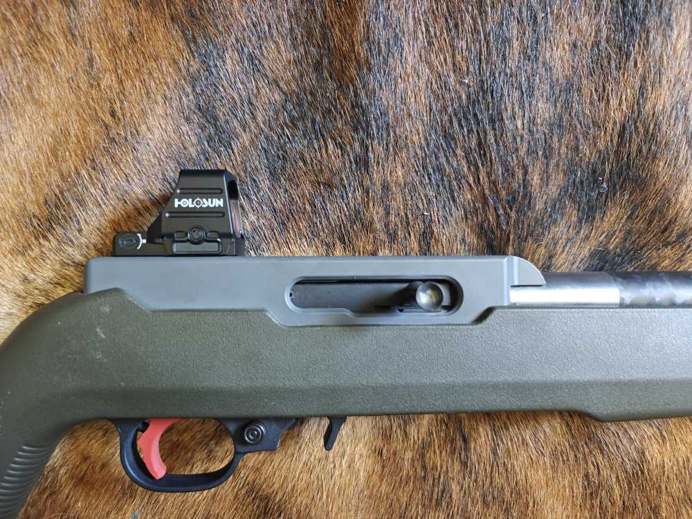 Custom Grey Birch RDR 10/22 Light Hunter Carbon Threaded 22LR Holosun 4 LBS-img-3